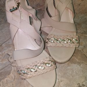 BCBCBG Paris Braided cross strap sandal